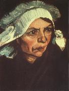 Vincent Van Gogh Head of a Peasant Woman with White Cap (nn04) Germany oil painting reproduction
